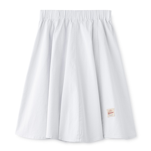 [S24-WSG301B-WH] PANELED SKIRT