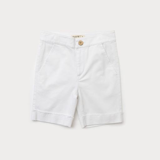 [S24-WPB304-WH] SHORT PANTS WITH CUFFS