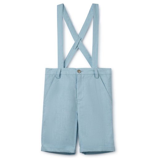 LINEN SUSPENDER SHORTS