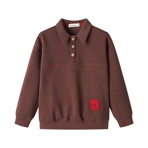 [F25-WBT401-ML] SEAMED POLO SWEATSHIRT