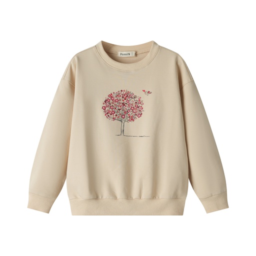 [F25-WGT402-OM] FLORAL TREEHOUSE SWEATSHIRT