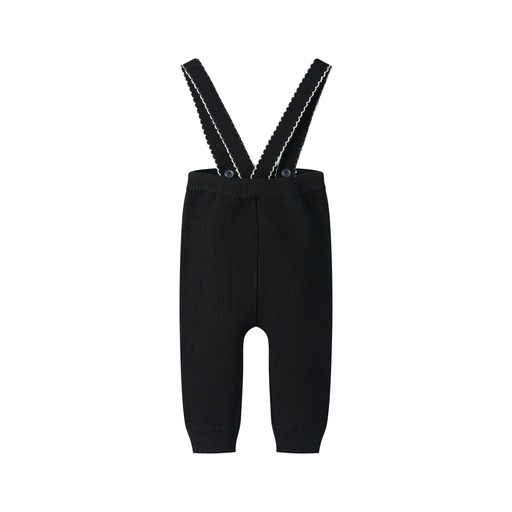 [F25-MUB401-BK] KNIT SUSPENDER LEGGING