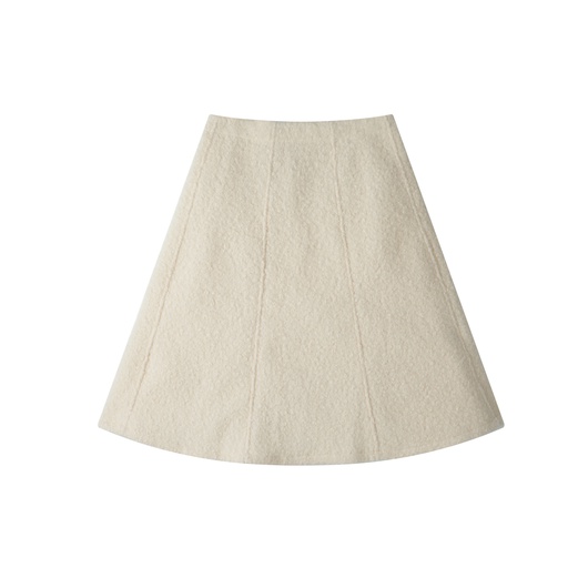 [F25-MS402-CR] A-LINE SHERPA SKIRT