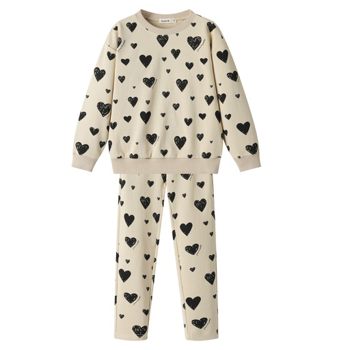 [F25-GP403-OM] HEART PRINT PAJAMA