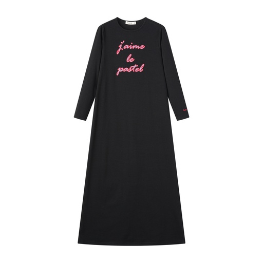 [S25-NG507-BK] JAIME LE PASTEL NIGHTGOWN