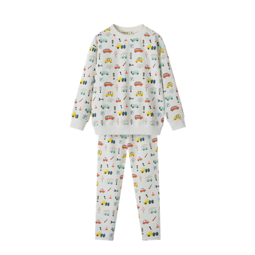 [S25-BP505-WM] COLORFUL CARS PAJAMA SET
