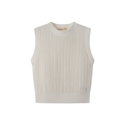 [S25-MSW505-WH] BOYS KNIT VEST