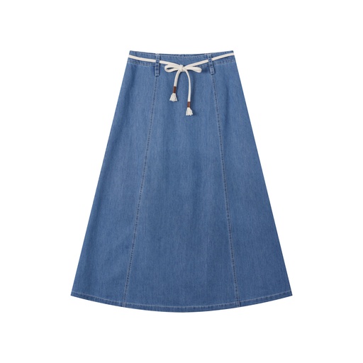 [S25-TS503-DM] TEEN SKIRT WITH BELT