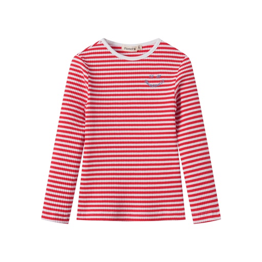 [S25-WUT510-RS] STRIPED RIBBED T-SHIRT