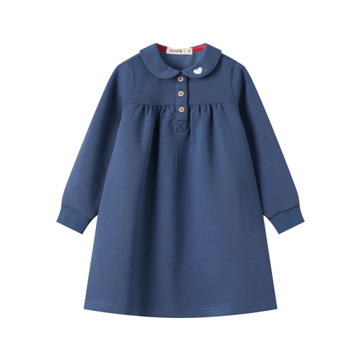 [S25-WD511-NV] PETER PAN COLLAR SWEAT DRESS