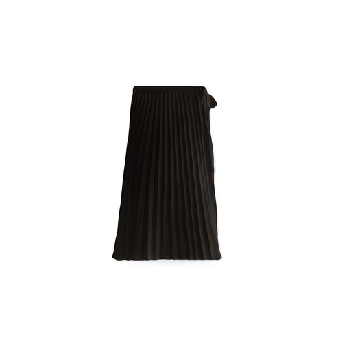 [BS-WSPT52] Grosgrain Tie Accordion Pleated Midi Skirt