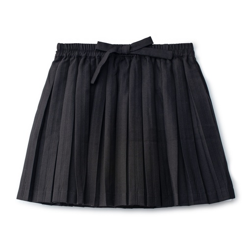 Box Pleated Elastic Waist Skirt