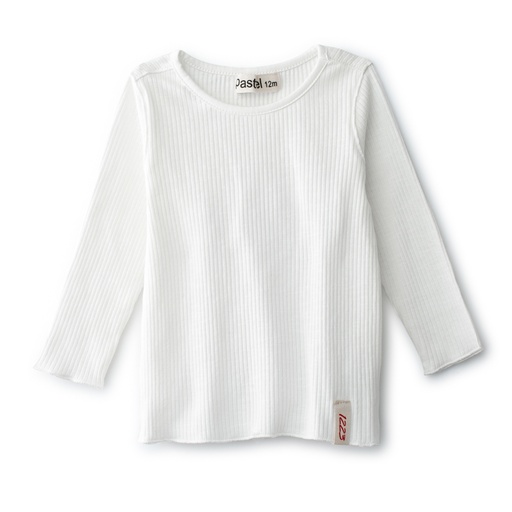 Long Sleeve Ribbed Crew Neck Tee