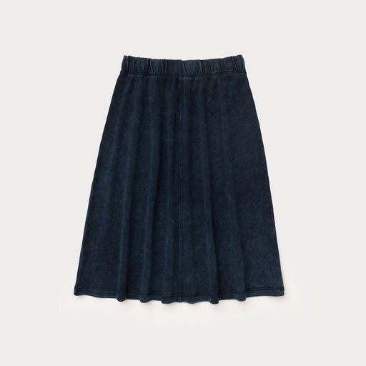 Washed Knit Knee Length Skirt