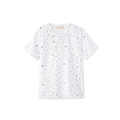 Short Sleeve Star Print Shirt