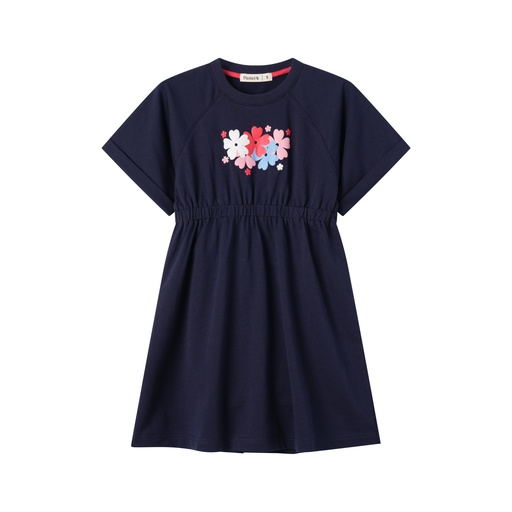 CAP SLEEVE DRESS WITH FLOWERS