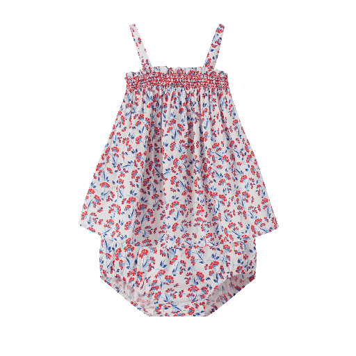FLORAL SMOCKED BLOOMER SET