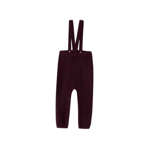 BURGUNDY MARLED SUSPENDER LEGGING