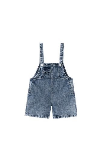 Washed Denim Shortall