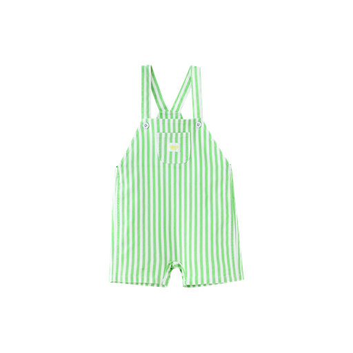 Striped Shortall With Center Pocket