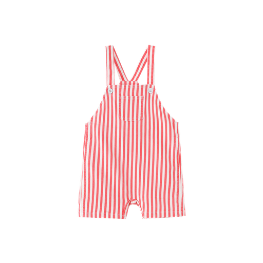 Striped Shortall With Center Pocket