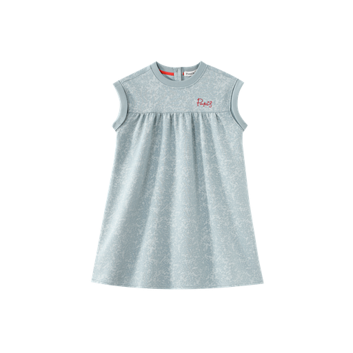 Drop Shoulder Heathered Dress