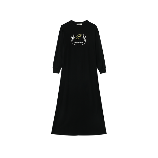 Nightgown With Center Embroidery