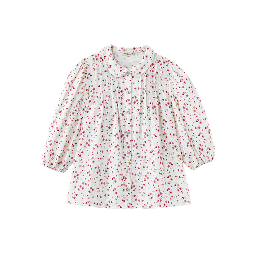 Collared Floral Teen Blouse