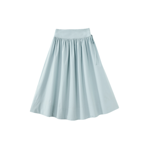 Midi Circle Skirt With Side Tie