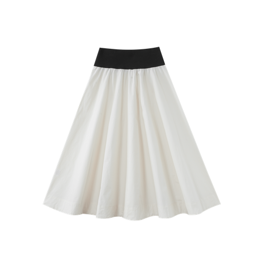 Circle Skirt With Contrast Waist