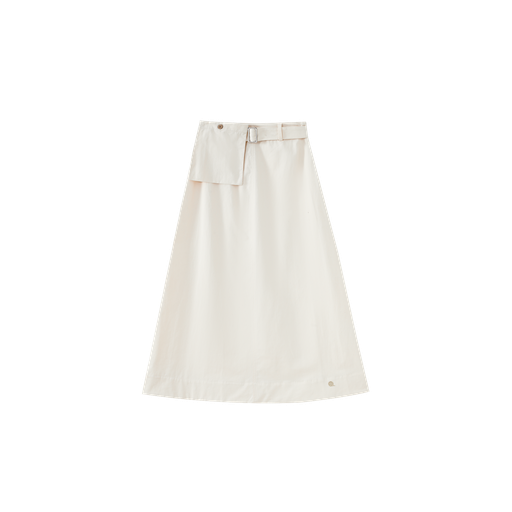 Midi Skirt With Buckle Belt