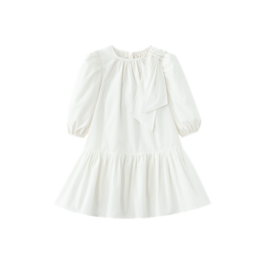 Taffeta Dress With Side Tie