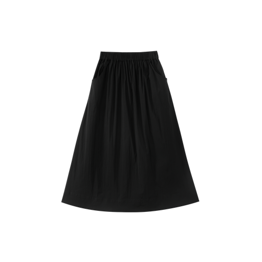 Midi Skirt With Rubber Waist